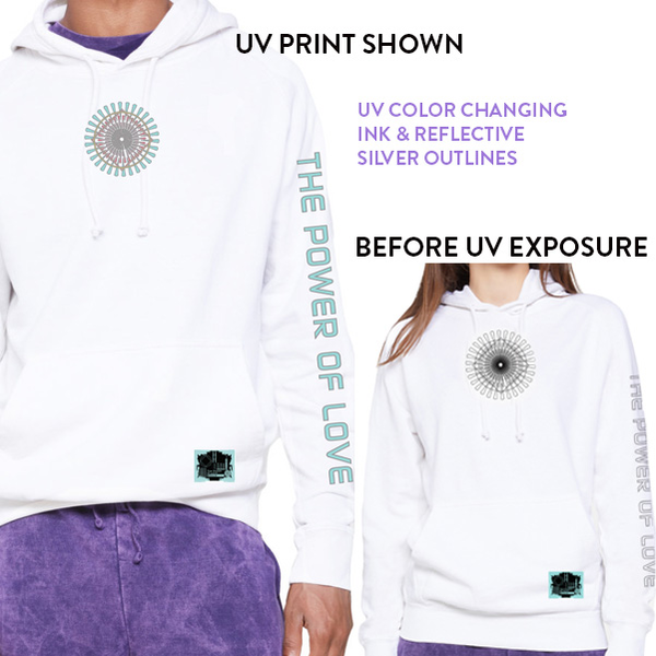 39 | UV Print Hoodie | White