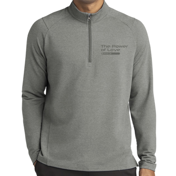 38 | 1/4 Zip Long Sleeve | Lt Grey Heather